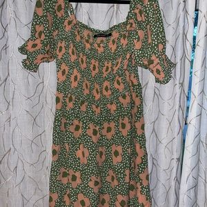 70s style baby doll dress